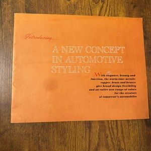 Orange Automotive‎ Styling Concept Poster
